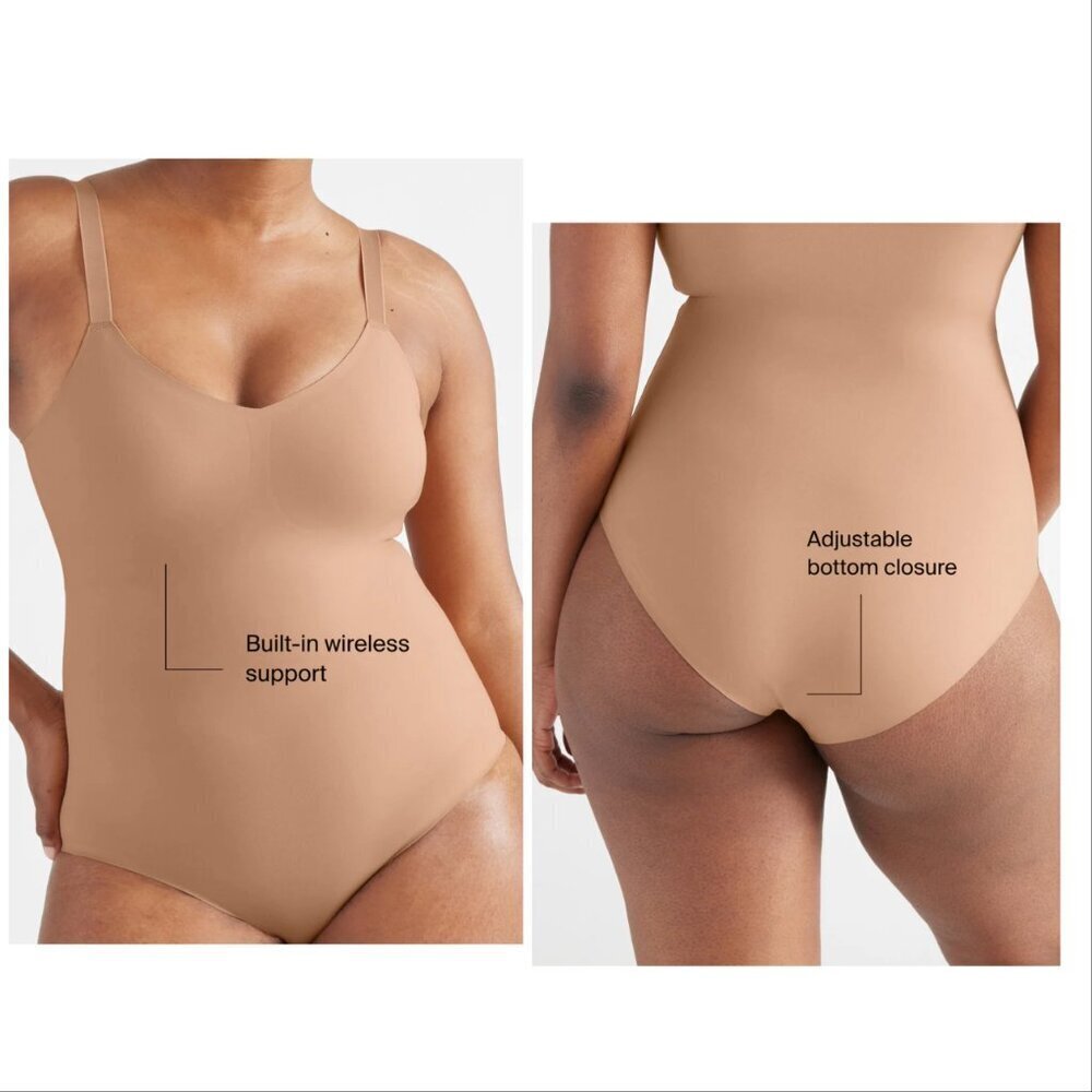 knix Nude Seamless Wireless Support Bodysuit